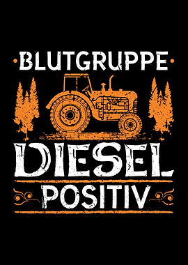 Blutgruppe Diesel Traktor