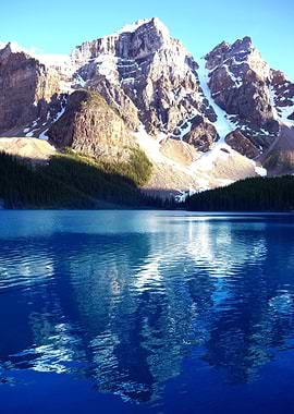 Mountains at Lake nature