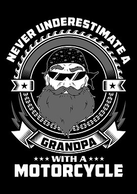 Biker Grandpa FatherS Day