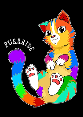 Purride Gay Pride Cat