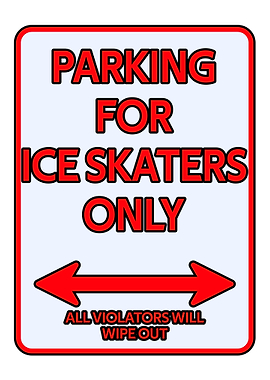 Parking sign skaters