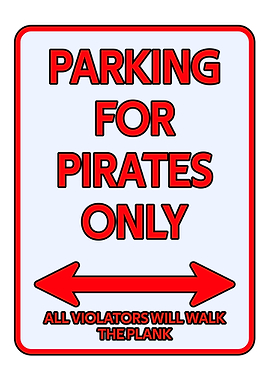 Pirates Parking Gift