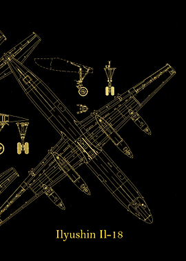 Ilyushin Il 18 Blueprint