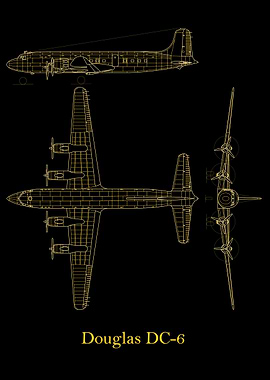 Douglas DC6 Blueprint