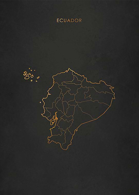 Gold Ecuador Map