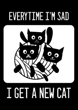 Cat Sad Cat Lover Gift