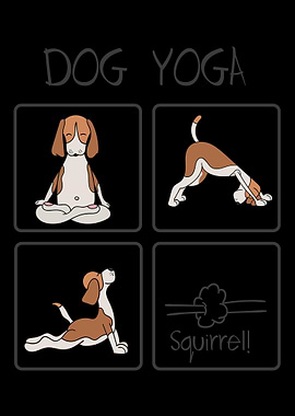 Dog Yoga Funny Puppy Med