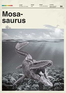 Mosasaurus Retro