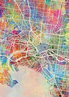 Melbourne Australia Map