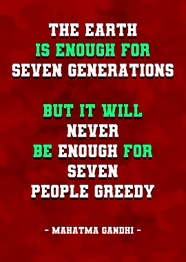 The Earth by MahatmaGandhi