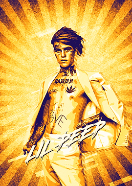 Lil Peep Retro Poster