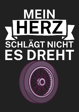 Herz Dreht Motorrad Moped