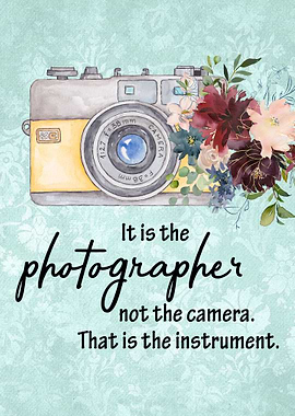 It is the photographer
