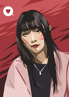 Asian Girls in Vexel Art