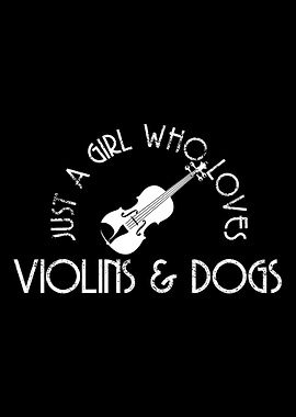 Violin Dog Girl