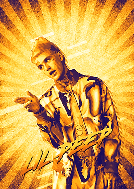 Lil Peep Retro Poster