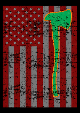 Irish Green Flag Ax Fight