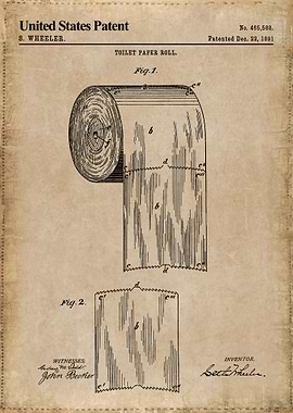 1891 toilet paper roll
