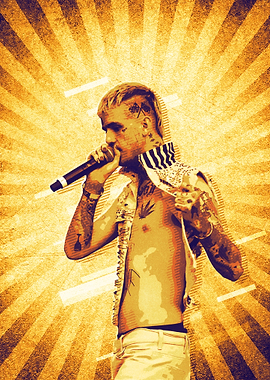 Lil Peep Retro Poster