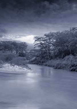 Sunrise on Ishasha river