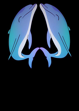 Beautiful dolphin animal