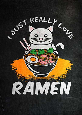 Ramen Cat Cute Funny