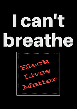 I cant Breathe Black li