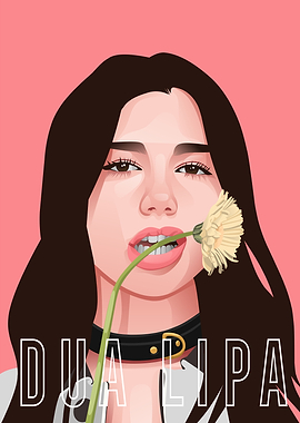 Dua Lipa Vector Portrait