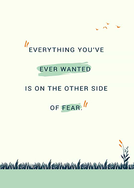 Inspirational Quote Fear