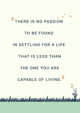 Inspirational Quote Living