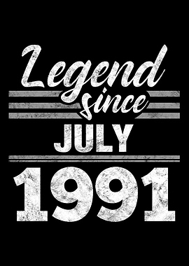 Legend Since July 1991