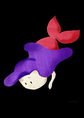 Mermaid girl child water M