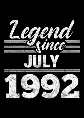 Legend Since July 1992