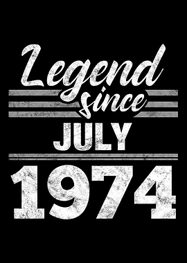 Legend Since July 1974