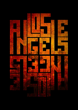 LOS ANGELES Text Art