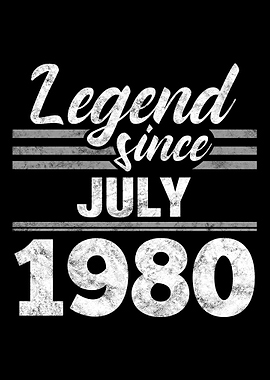 Legend Since July 1980