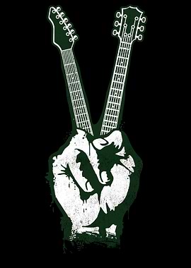 Rock Guitar Peace Sign