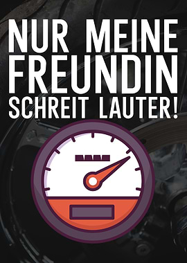 Freundin lauter Motorrad