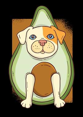 CUTE AVOCADO DOG