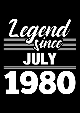 Legend Since July 1980