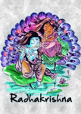 RADHA KRISHNA AS CHILDREN