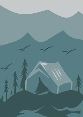Vector of natural scenery