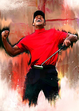 Tiger Woods Painting