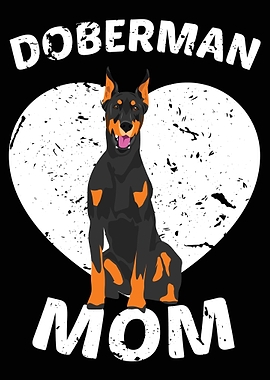 Doberman Dog Mom Dad Gift