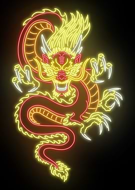 Chinese Dragon Neon Sign