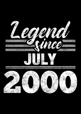 Legend Since July 2000