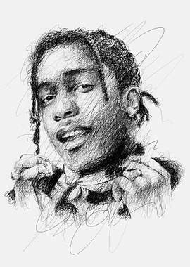 RAKIM IN SCRIBBLE ART