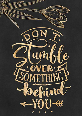 Do not stumble