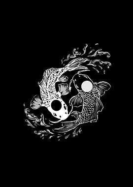 Ying Yang Fish art