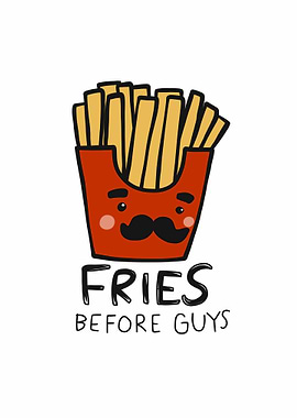 Fries before guys cartoon